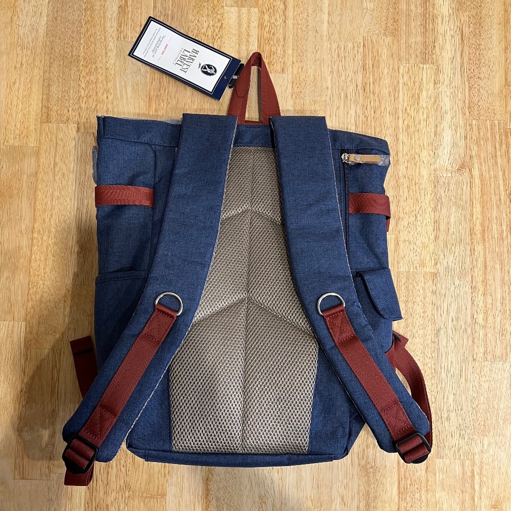 Harvest Label Roll-Top 2.0 Navy Cordura Style Backpack NWT - Picture 4 of 12
